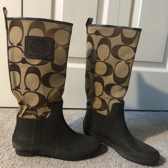 Coach rain boots